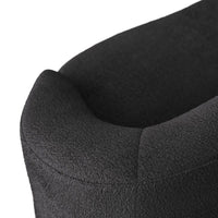 Emilee 108" Sofa Charcoal Sherpa White Oyster
