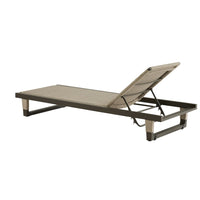 Daytona Outdoor Buff Dutch Weave Armless Lounge Chair