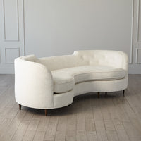 Lauren 89.5 Stylishly Curved Sofa With Legs