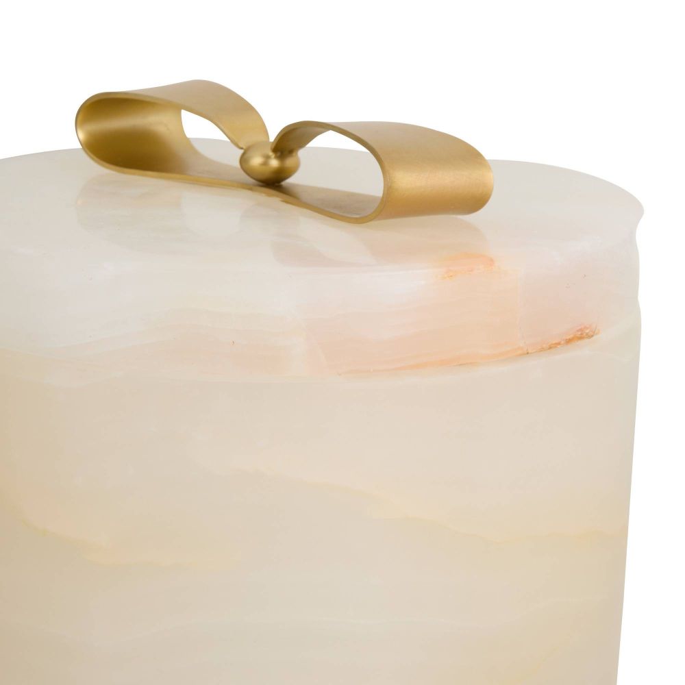 Monet White Onyx Container (2 Sizes Available)