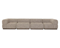 Mallo Dusty Greige Modular Corner Armless Chair