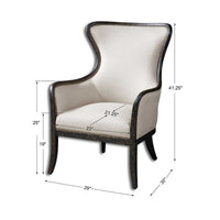 Maeve Sand Wing Chair
