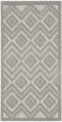 Aericka Indoor/Outdoor Silver & Grey Area Rug - Elegance Collection