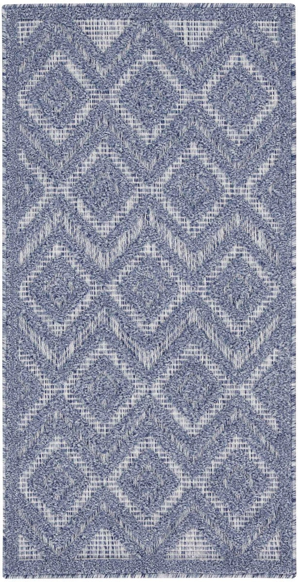 Aericka Indoor/Outdoor Blue Denim Area Rug - Elegance Collection