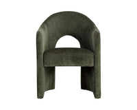 Anaya Rich Olive Upholstered Dining Armchair