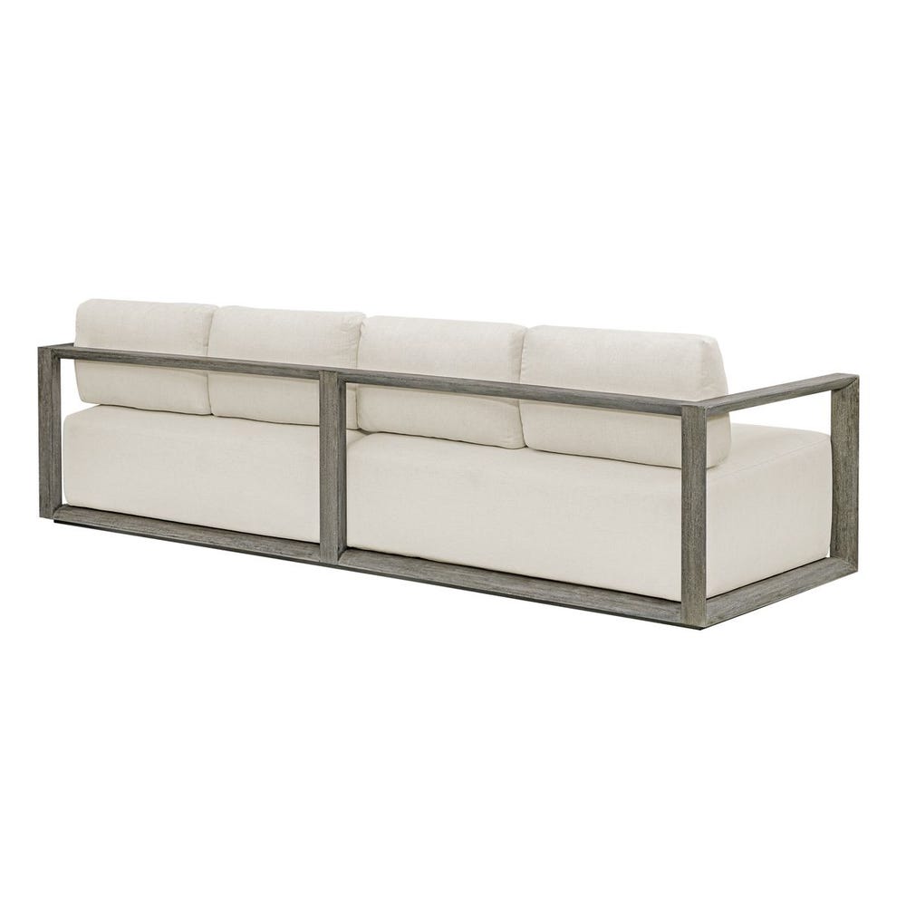 Richie 107" White & Weathered Grey Outdoor Sofa