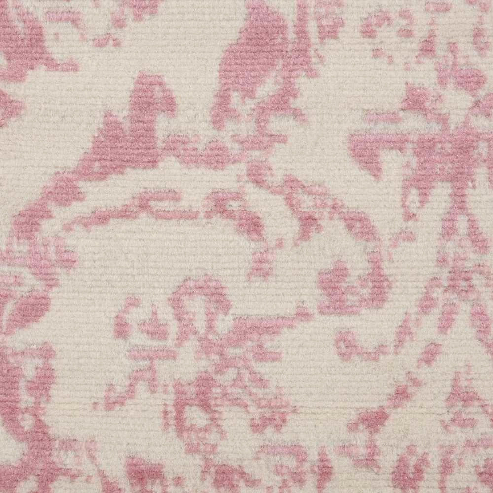 Southern Charm Ivory/Pink Demask Area Rug