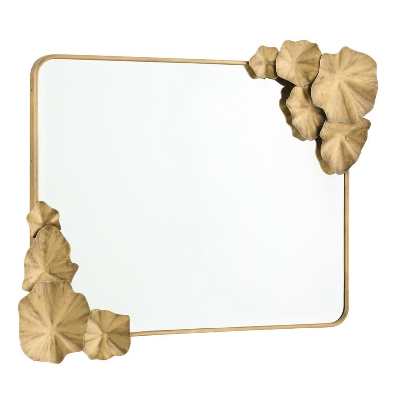 Ismerie Gold Lily Pad Mirror
