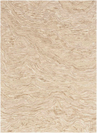 Refined Taupe Wool Area Rug