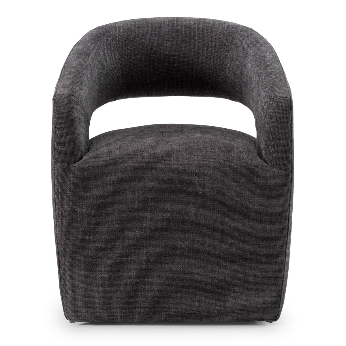 Gastra Modern Dark Grey Fabric Dining Chair