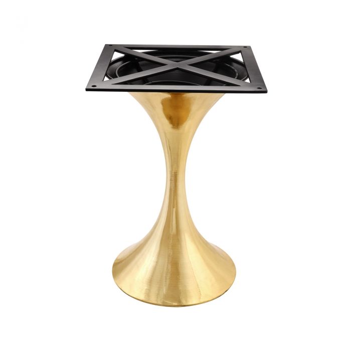 Ruthie 36" Carrara Round Dining Table/Entry Table, Brass With Marble Top