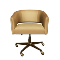Claren Modern Gold Sky & Gold Desk Chair