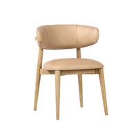 Rowan Nude Leather Dining Chair