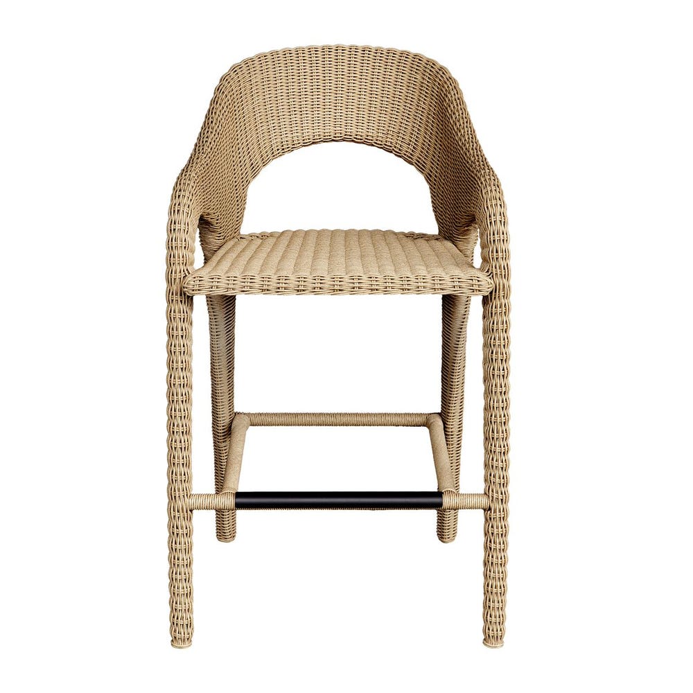 Avenue White All Weather Outdoor Bar Stool