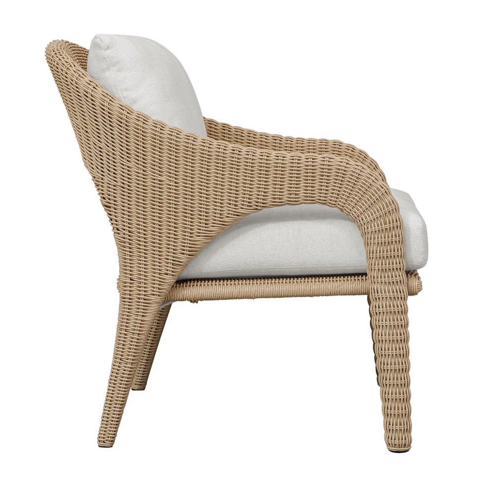 Avenue White All Weather Outdoor Lounge Chair