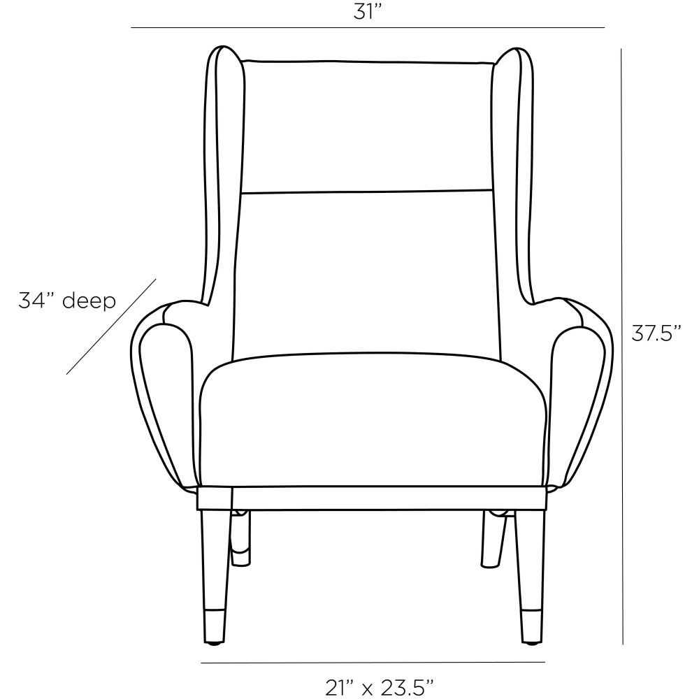 Maira Fossil Tweed Lounge Chair