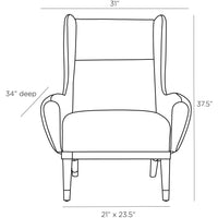 Maira Fossil Tweed Lounge Chair
