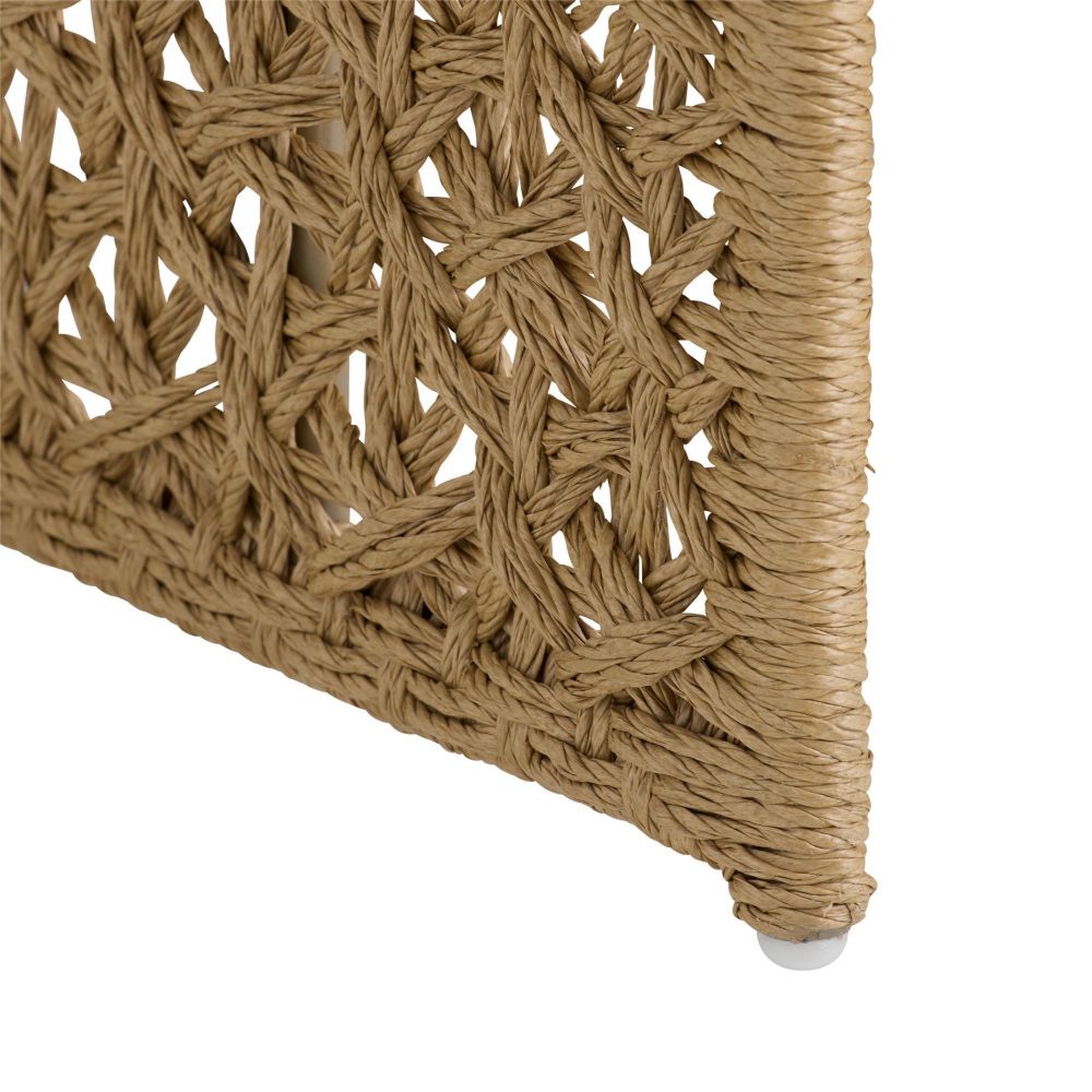 Iggy Tan Crisscross Rattan Outdoor Chair