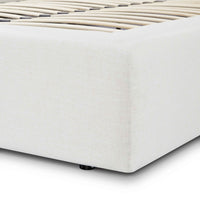 Aubrielle Cream Upcycled Linen Storage Bed