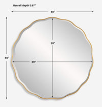 Bellas Round Gold Mirror (2 Sizes Available)