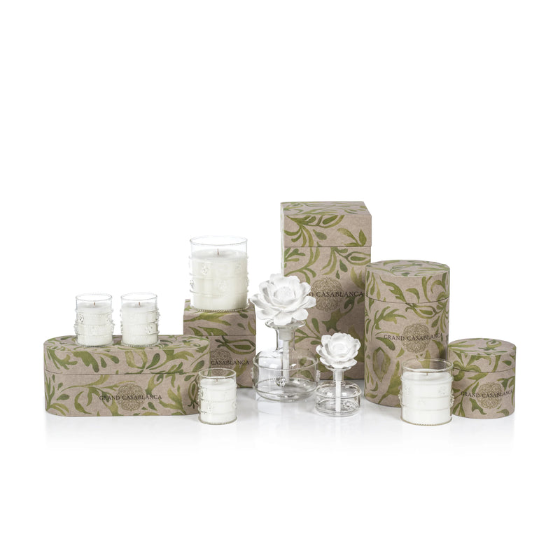 Grand Casablanca Neroli Absolute Porcelain Diffuser - 2 Sizes Available (Set of 4)