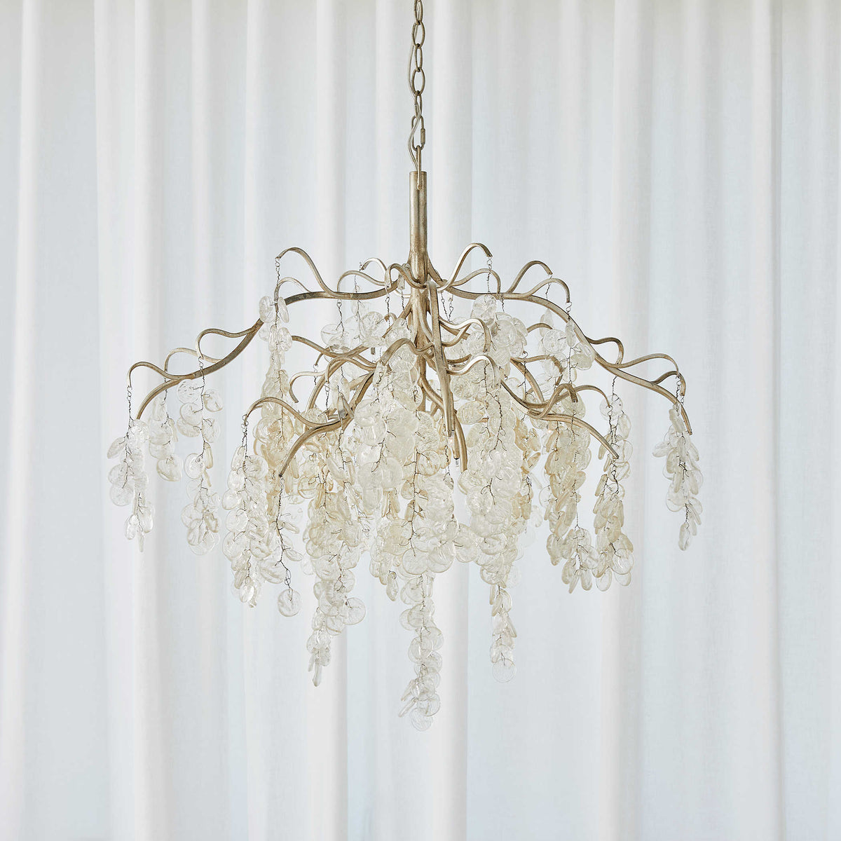 Boreas Silver Champagne Chandelier (Available in 2 Sizes)