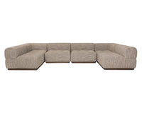 Mallo Dusty Greige Modular Corner Armless Chair