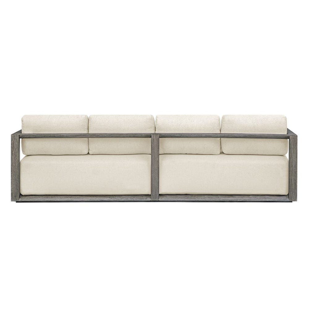 Richie 107" White & Weathered Grey Outdoor Sofa