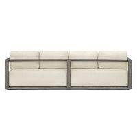 Richie 107" White & Weathered Grey Outdoor Sofa