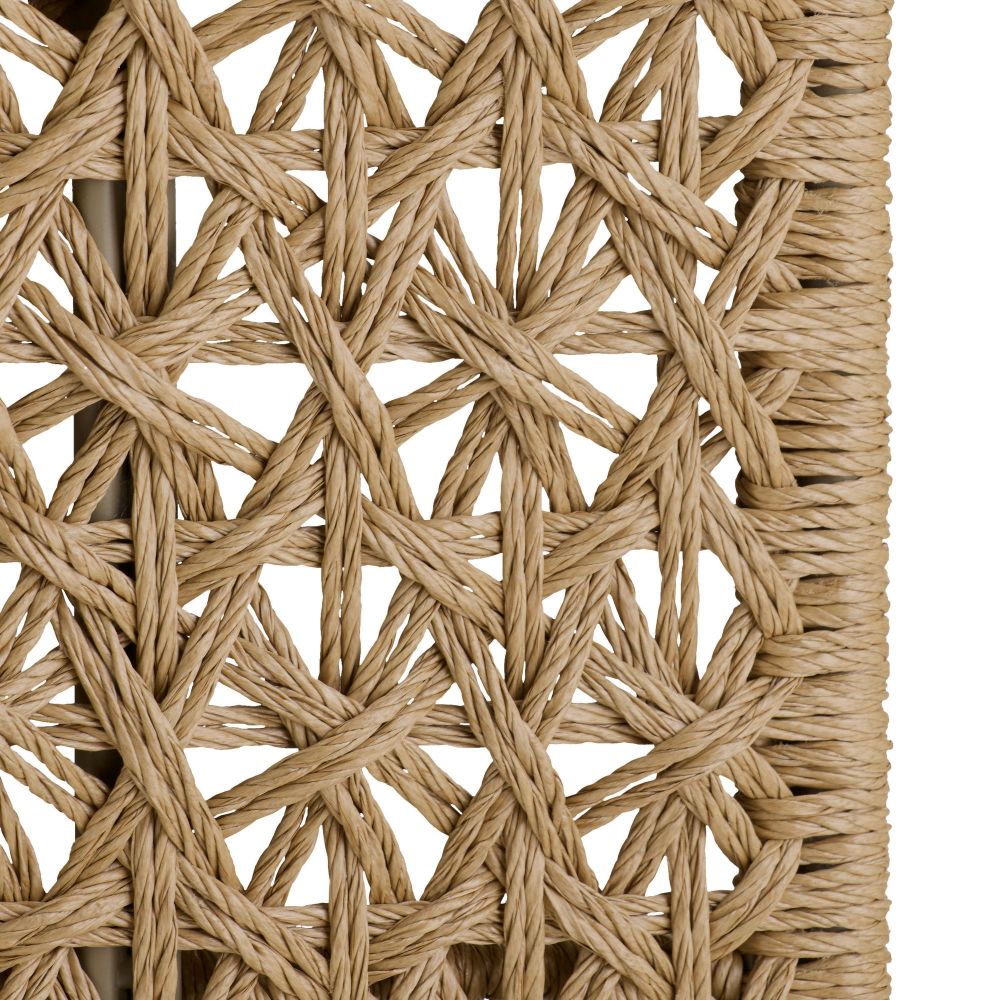 Iggy Tan Crisscross Rattan Outdoor Chair