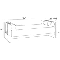 Dominic 71" Performance Boucle Outdoor Daybed