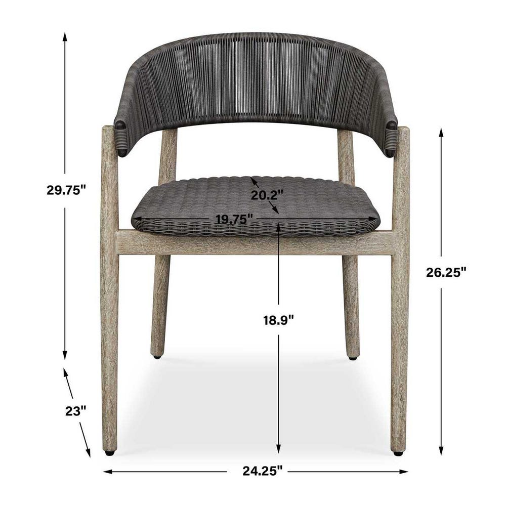 Priscilla All Weather Outdoor Dining Chair (Set of 2)