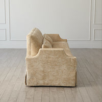 Regal 90" Hazelnut Skirted Sofa