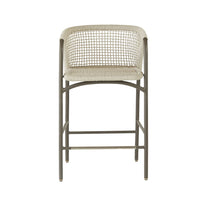 Enzo Buff Plain Weave Outdoor Bar Stool