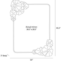 Ismerie Gold Lily Pad Mirror