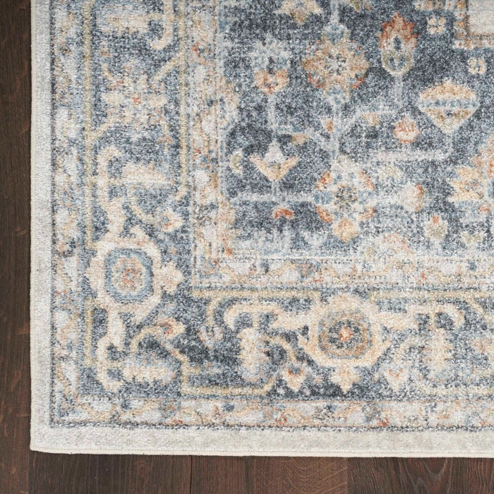 Pheobe Grey & Gold Washable Area Rug