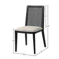 Cane Black Dining Chair (Set of 2)