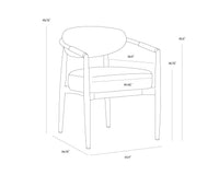 Marita Cream & Black Indoor/Outdoor Armchair