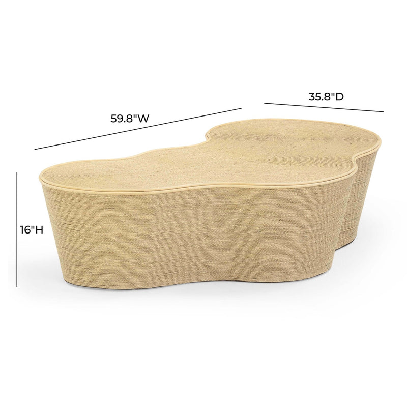 Caroline Natural Seagrass Coffee Table