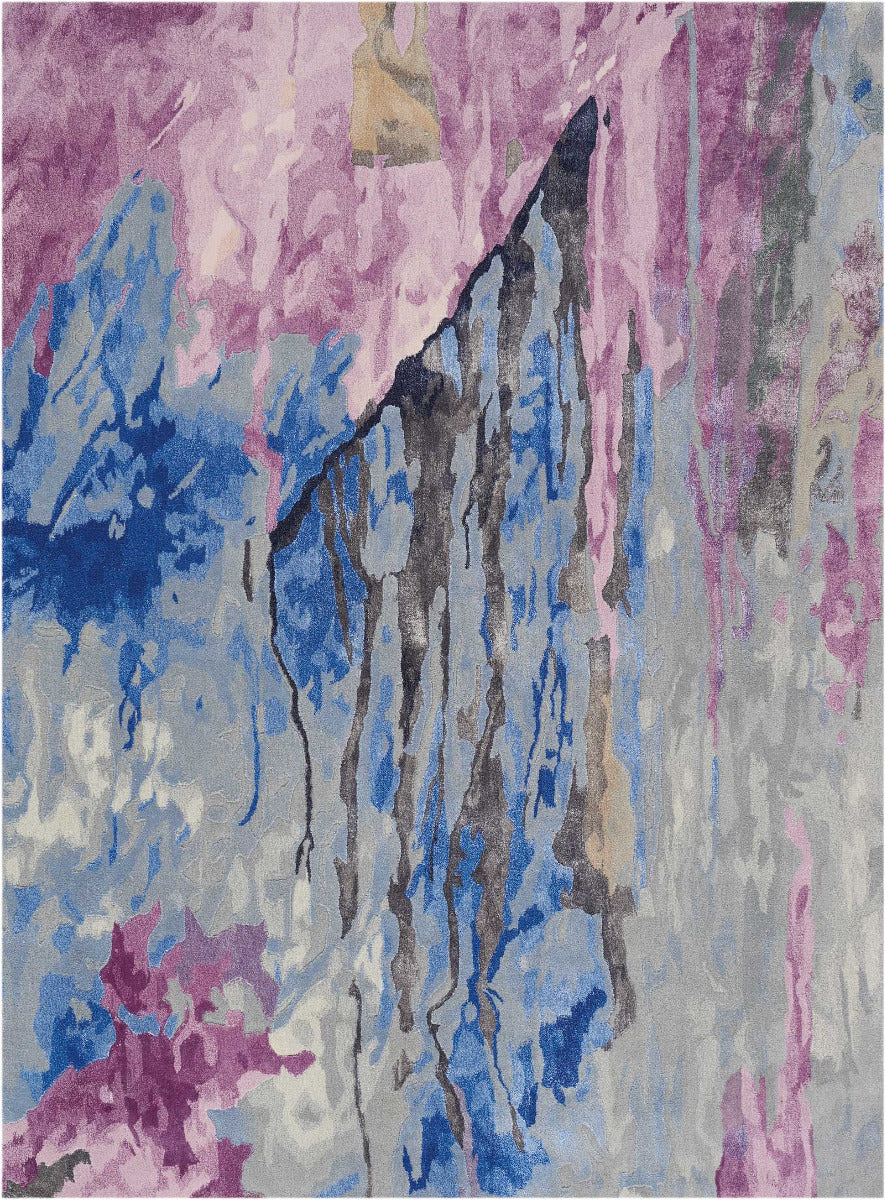 Vivid Grey/Multicolour Area Rug