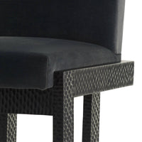 Matilda Midnight Grey Performance Velvet Dining Chair