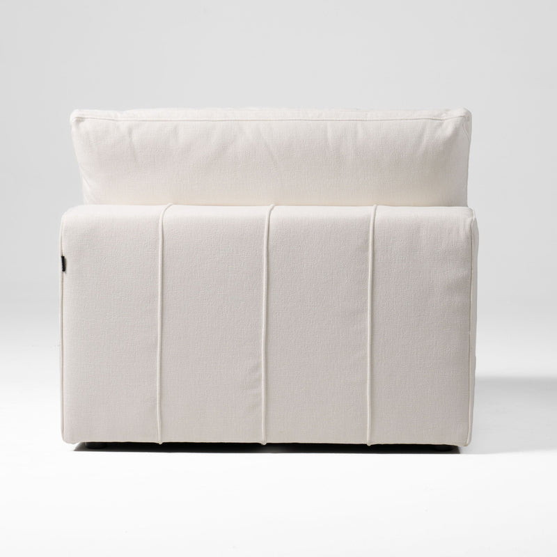 Terra Modern Off White Fabric Modular Sectional Sofa