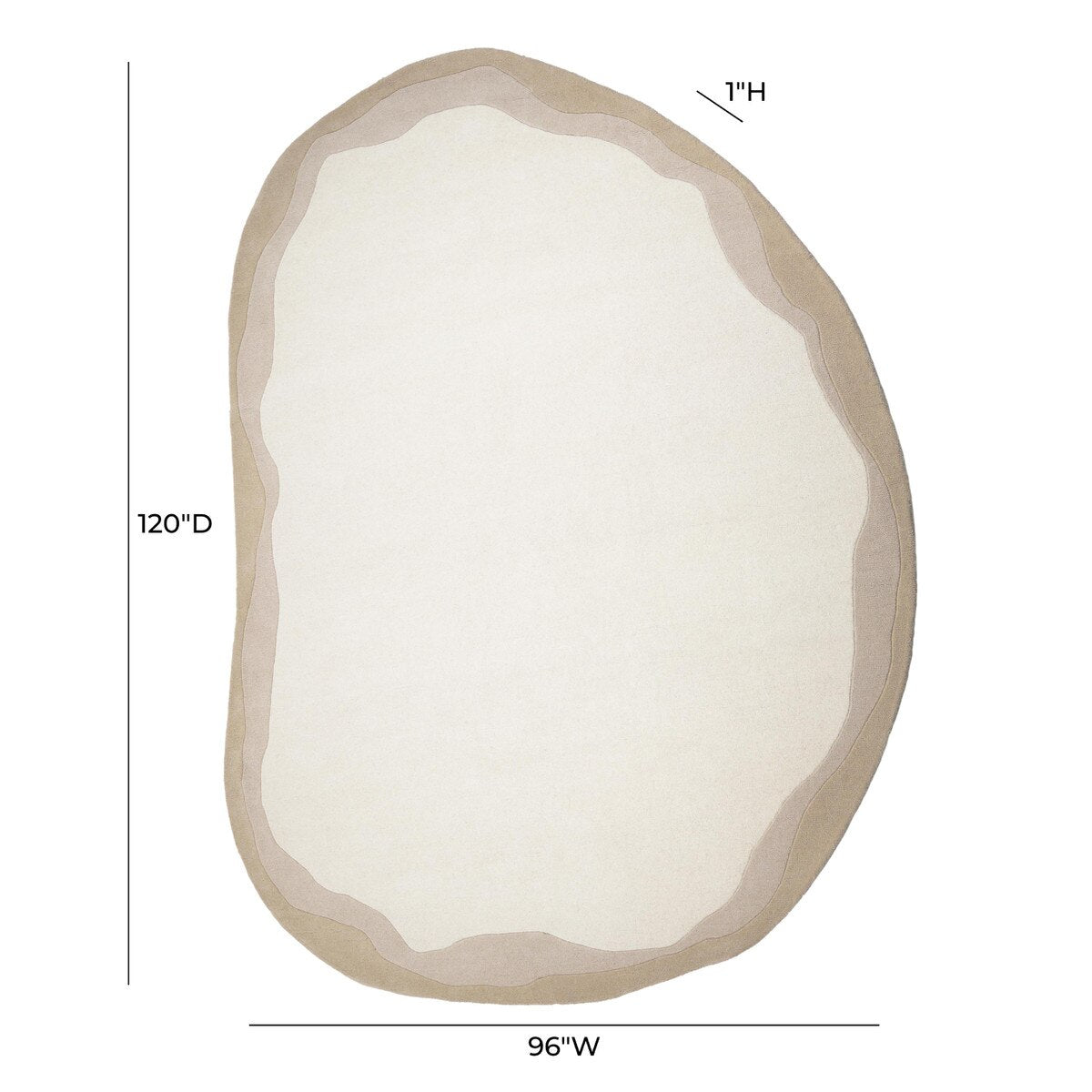 Torrence Curves Tan & Natural Area Rug