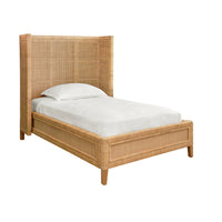 Ottilie Winged Wrapped Rattan Bed