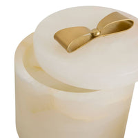 Monet White Onyx Container (2 Sizes Available)