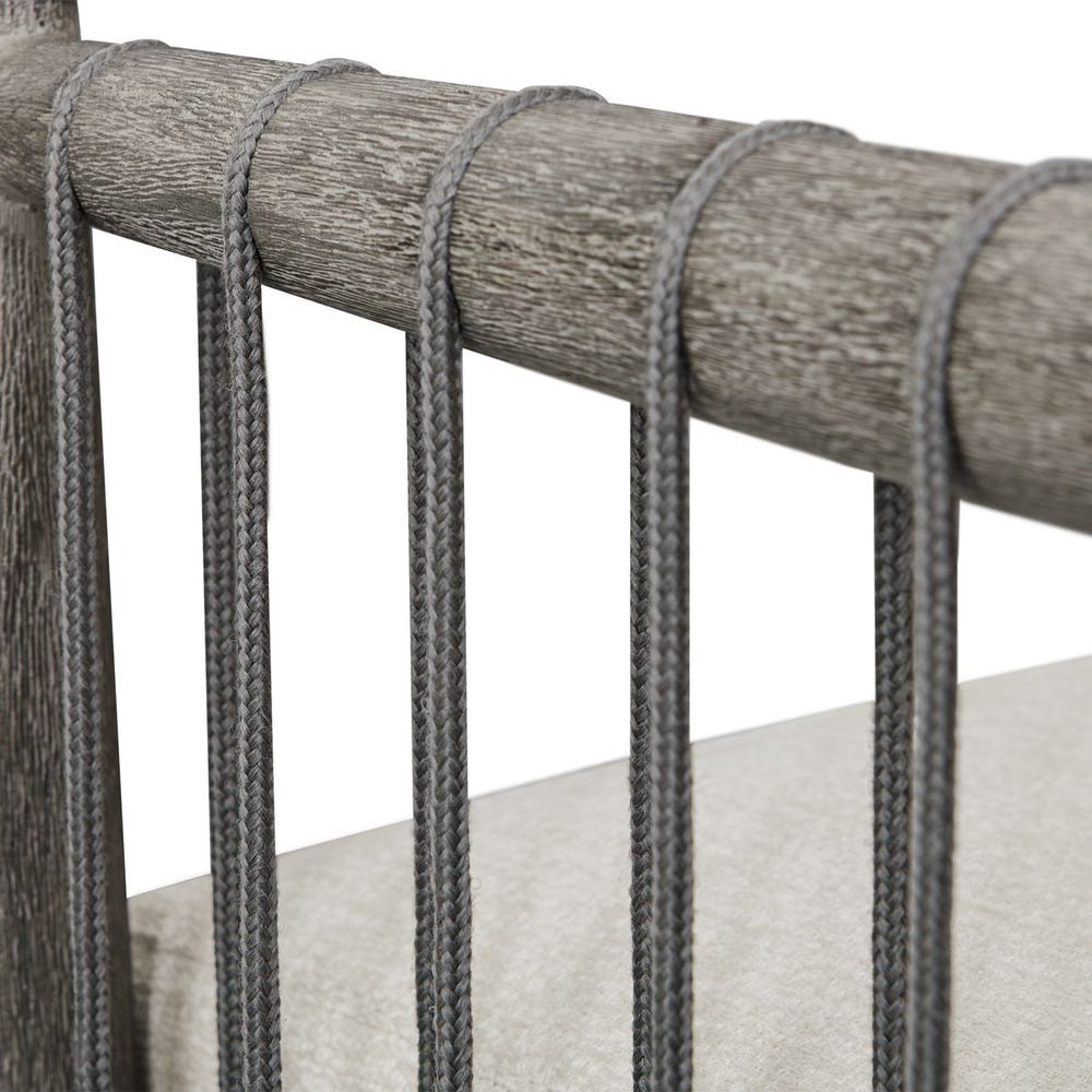 Clara White & Grey Outdoor Dining Chair