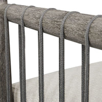 Clara White & Grey Outdoor Dining Chair