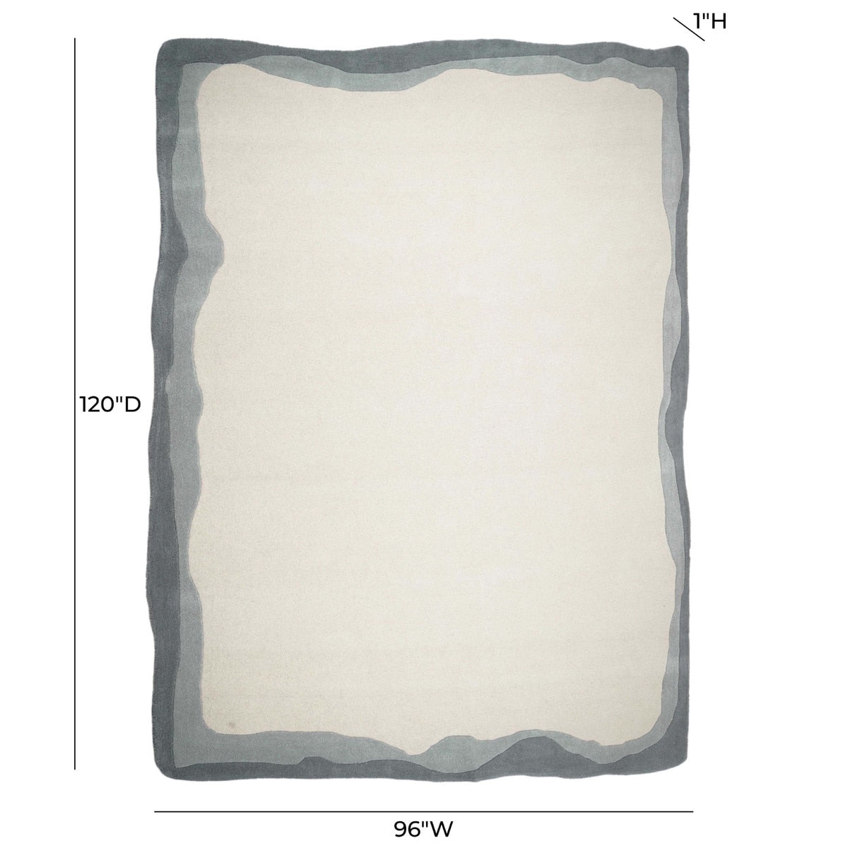 Torrence Curves Grey & Natural Area Rug