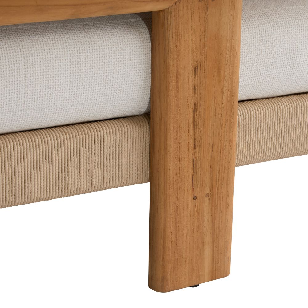 Halston 95" Pearle Boucle Outdoor Sofa