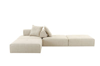 Eliza Modern Modular Beige Armless Seat